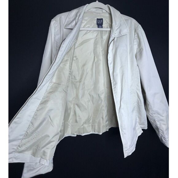 GAP Women's Vintage Full-Zip Lightweight Collared 1990s/2000s Utility Jacket - Picture 3 of 9